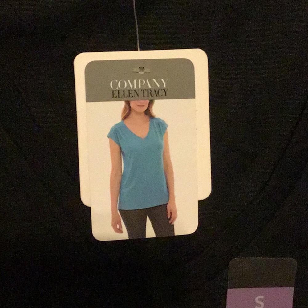 Ellen Tracy Cap Sleeve Top
